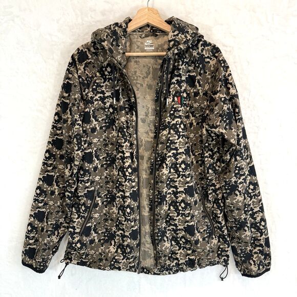 Nike Jacket BB Kobe Windrunner Camo Zip Front Hooded 485135-376 Men's M - Picture 1 of 8